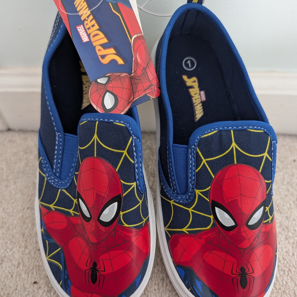 Spider-Man Kids Slip-On Shoes - Blue & Red
